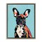 Stupell Industries French Bulldog Modern Floater Framed Canvas Wall Art Design by Yvette St. Amant